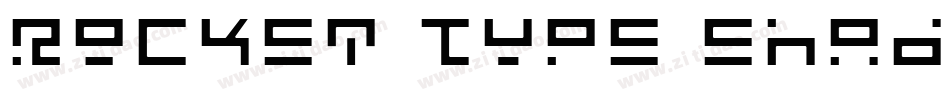 Rocket Type Shadow Italic字体转换